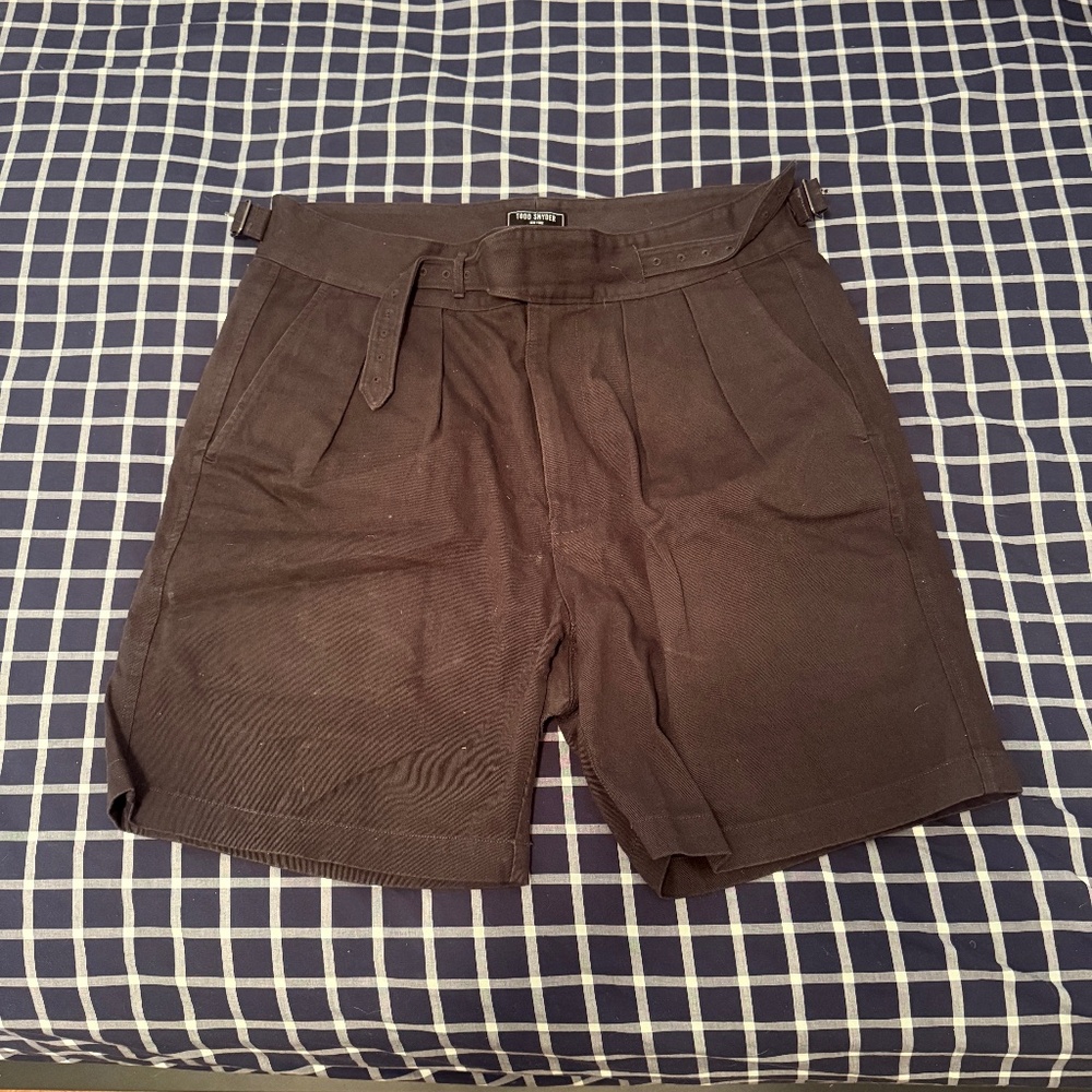 Todd Snyder Gurkha Shorts 7" Inseam – Charcoal Grey – Size 33 Waist